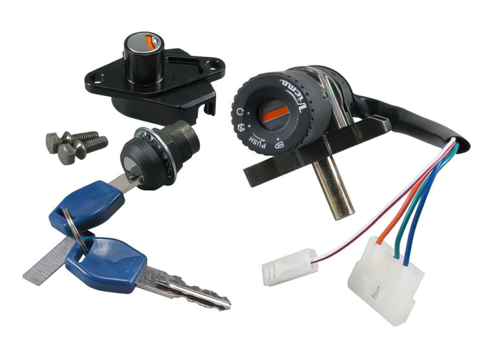 L-SA91027 Set Quadretto Avviamento con Serrature, Aprilia SR 50 dal 2003, Motore a Carburatore Piaggio, COD: L-SA91027