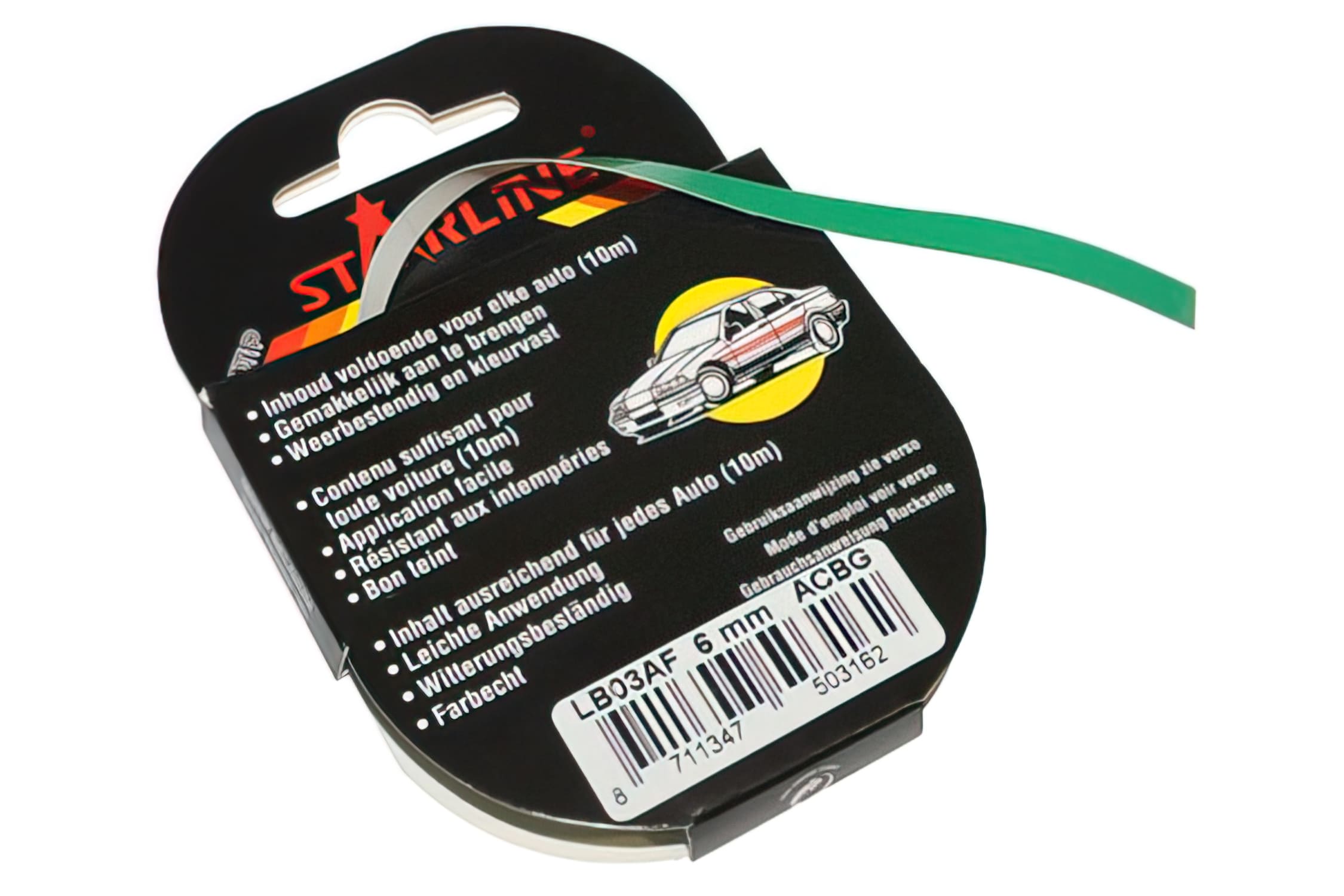 MOTIP27862 Adesivi per Cherchi 10m Motip Solidline verde 6mm, COD: MOTIP27862