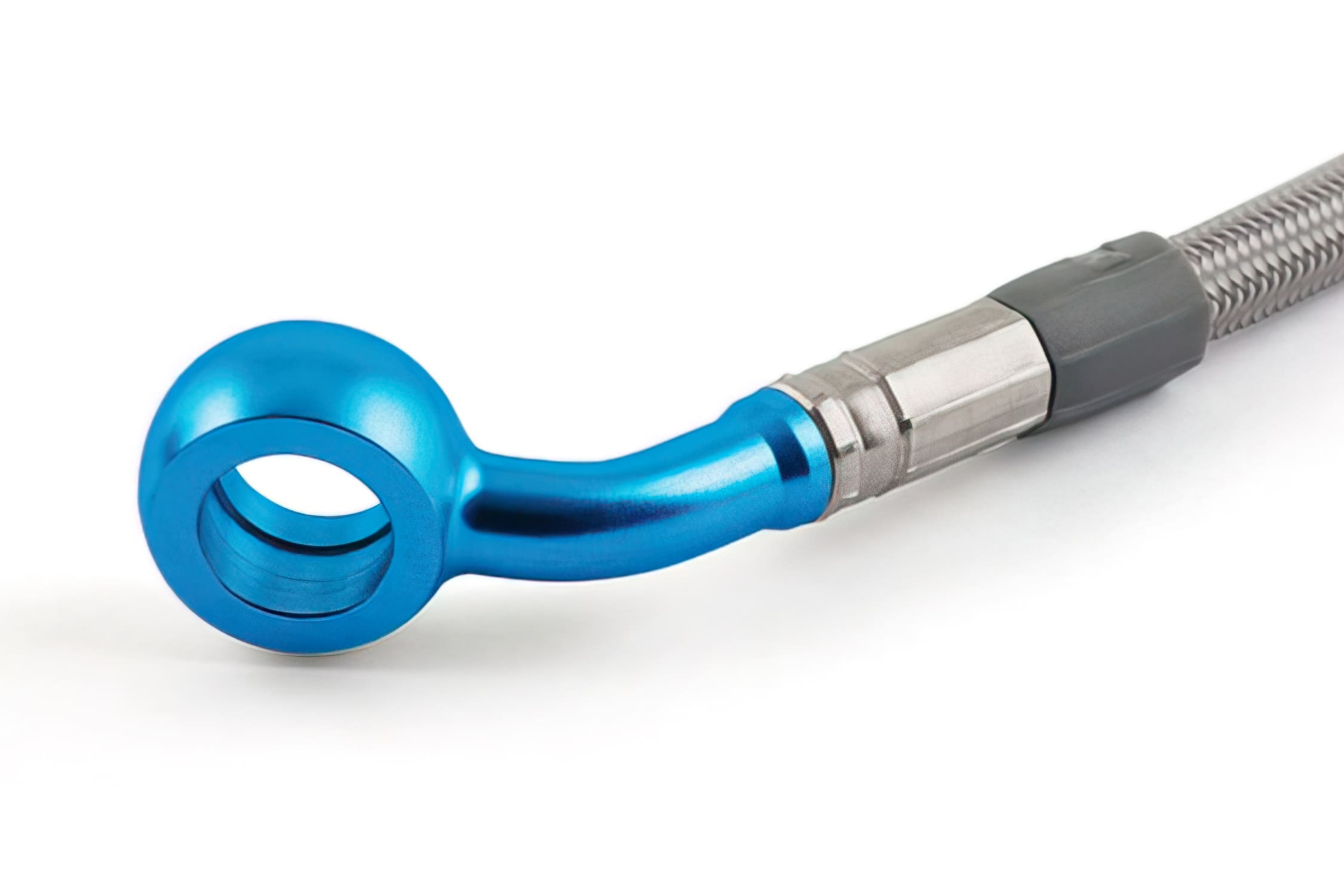 MO-3513125/03 Tubo Freno posteriore Acciaio Inox / Raccordo blu Motacc MBK Nitro / Aerox, COD: MO-3513125/03