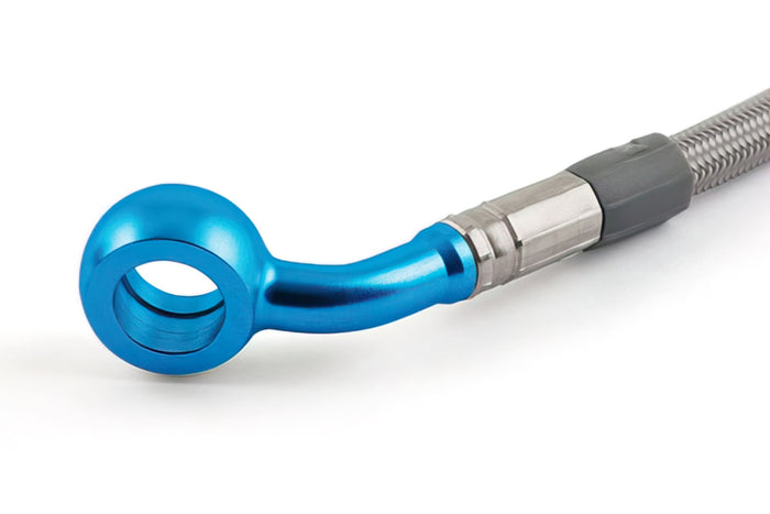 MO-3513125/03 Tubo Freno posteriore Acciaio Inox / Raccordo blu Motacc MBK Nitro / Aerox, COD: MO-3513125/03