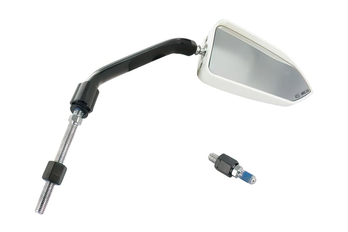 L-BCD990R Specchietto destra F1 Pro Series, Bianco, 8 mm