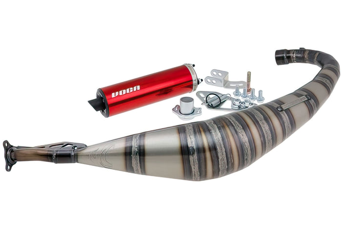 VCR-RD25192/RE Marmitta VOCA Rookie 50 / 70cc, Derbi Senda, Silenziatore rosso
