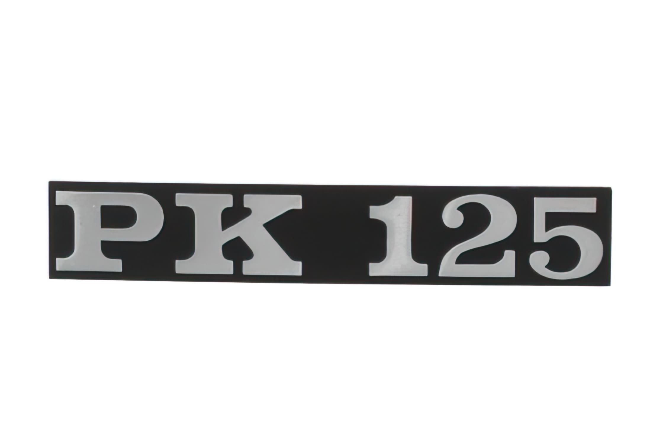 R142720660 Targhetta Vespa PK 125 Nero / cromato, COD: R142720660