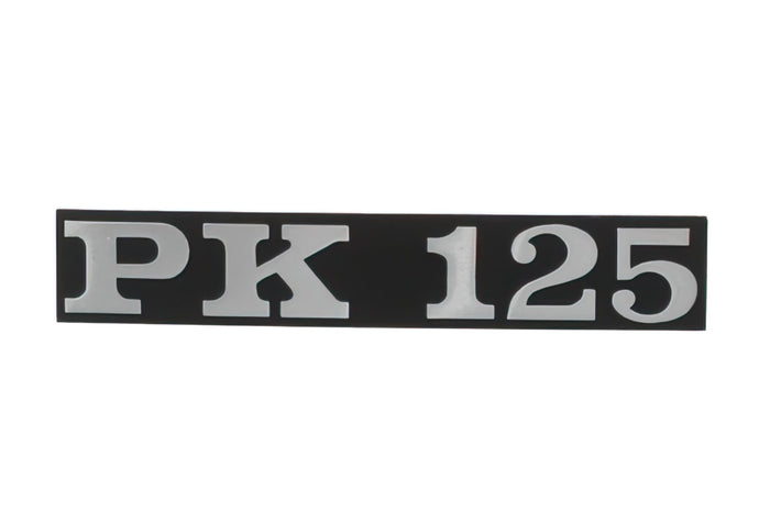 R142720660 Targhetta Vespa PK 125 Nero / cromato, COD: R142720660
