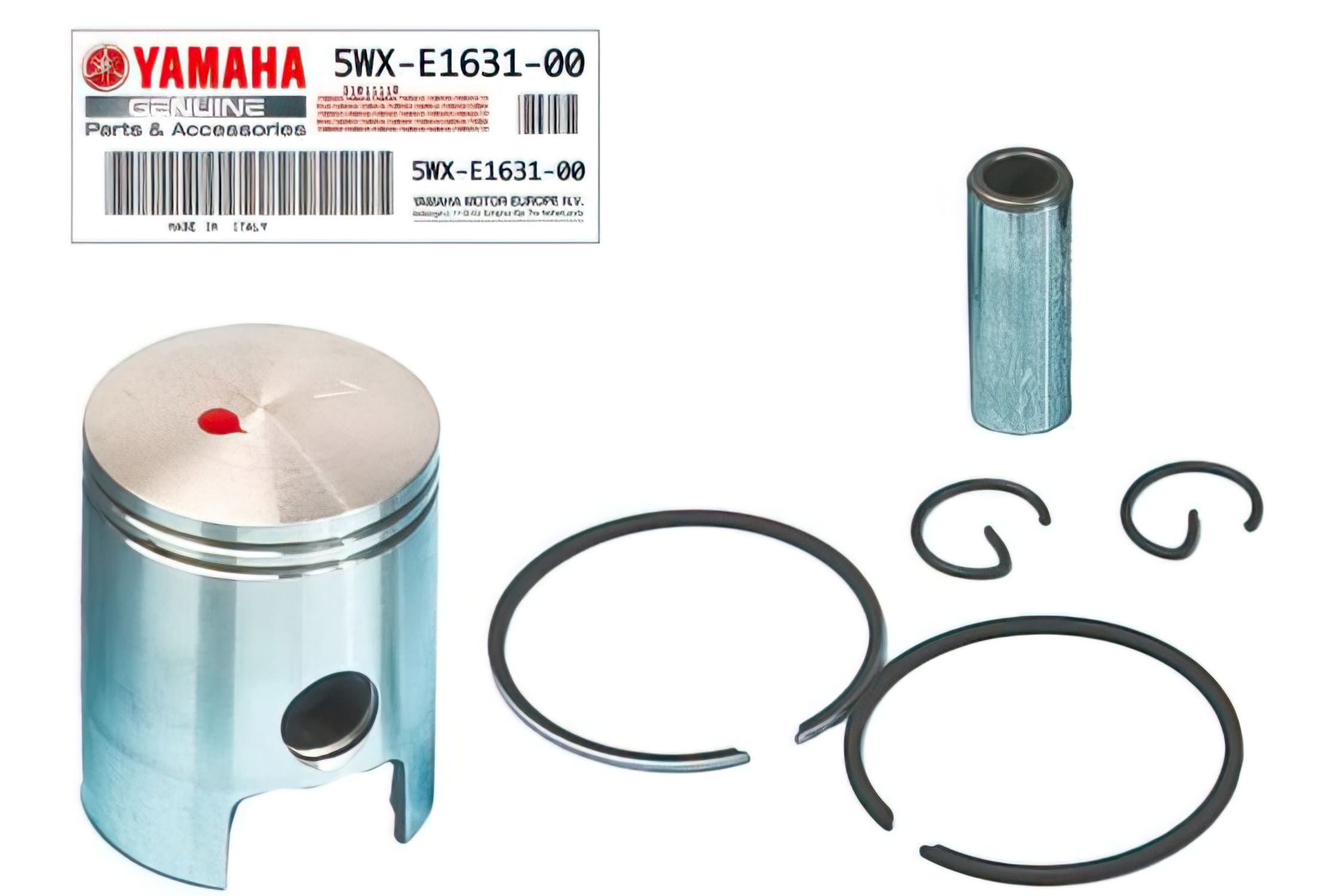 OE-AM5WX-E1631-00 Pistone completo D.40,3mm - ricambio originale Yamaha / MBK AM6, COD: OE-AM5WX-E1631-00