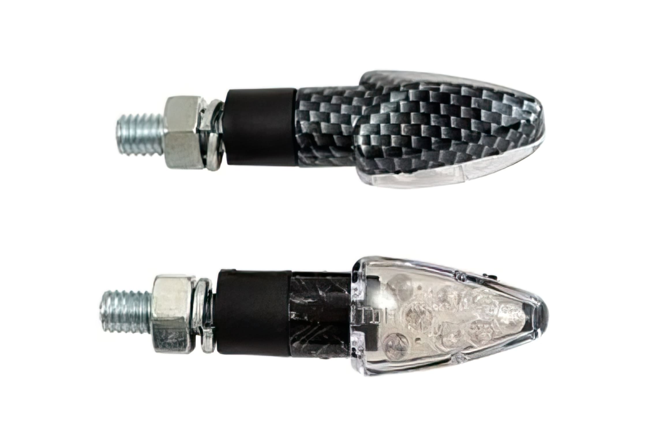CGN489441 Frecce LED - carbonio / trasparente omologato CE, COD: CGN489441