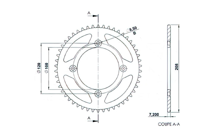 CGN495149 Corona Afam 50 Denti (428) Beta RR