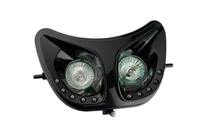 CGN480250 Mascherina Doppiofaro Tun’R LED Derbi Senda, nero, COD: CGN480250