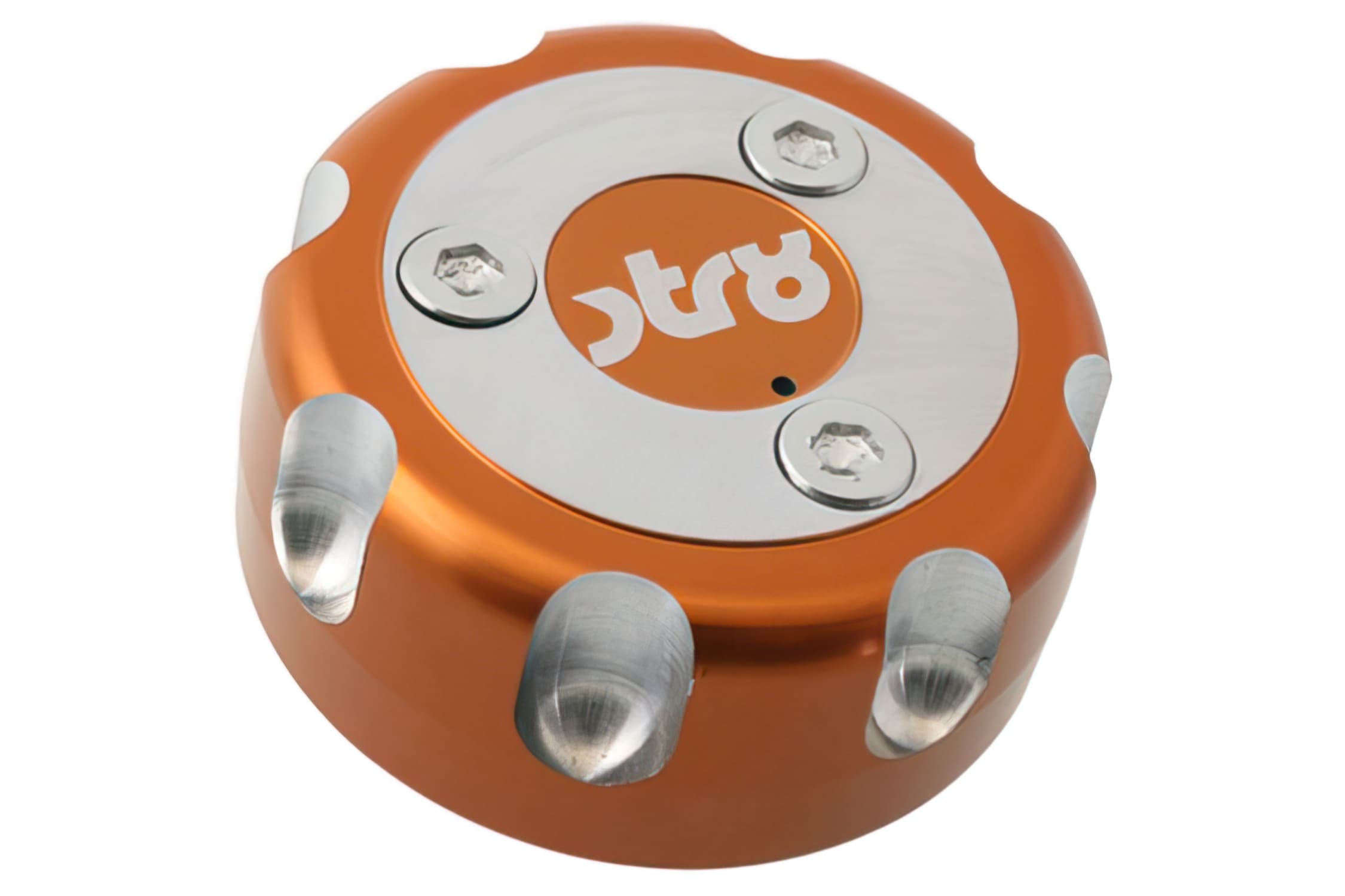 STR-510.10/OR Tappo Serbatoio CNC RACING STR8, Yamaha / MBK, Derbi Senda, arancione, COD: STR-510.10/OR