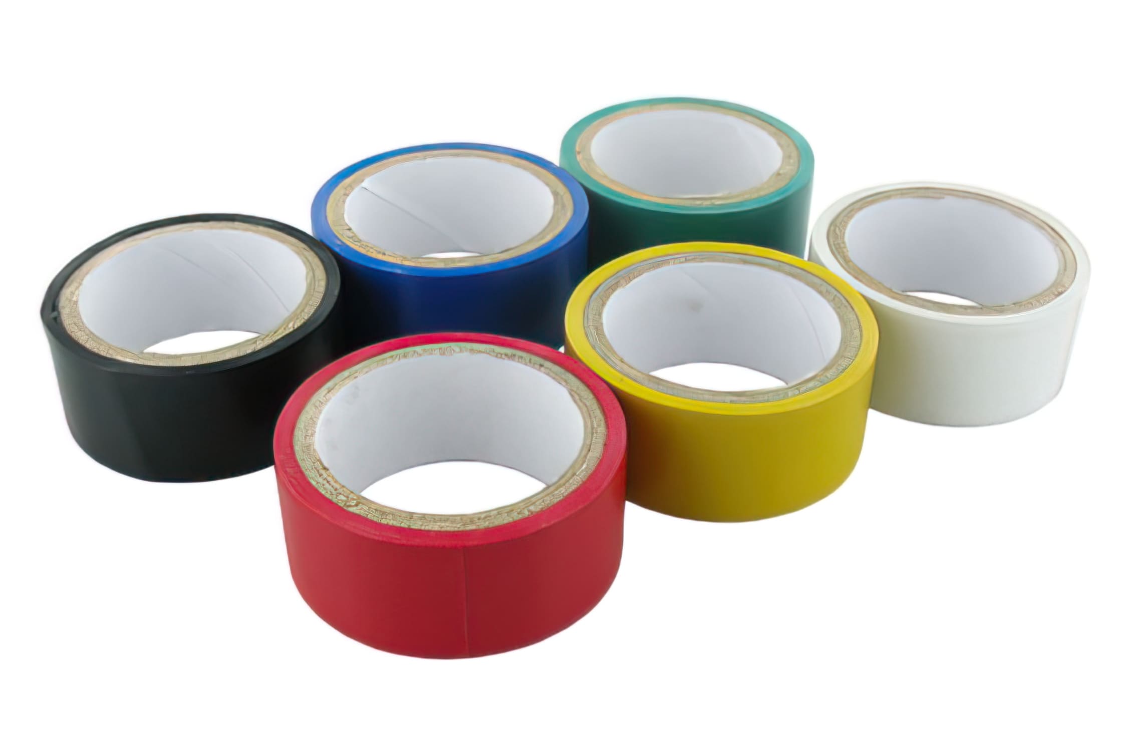 MF99.00120 Nastro Isolante 6 Pezzi, Colori diversi, Largo=19mm, L=2,5m