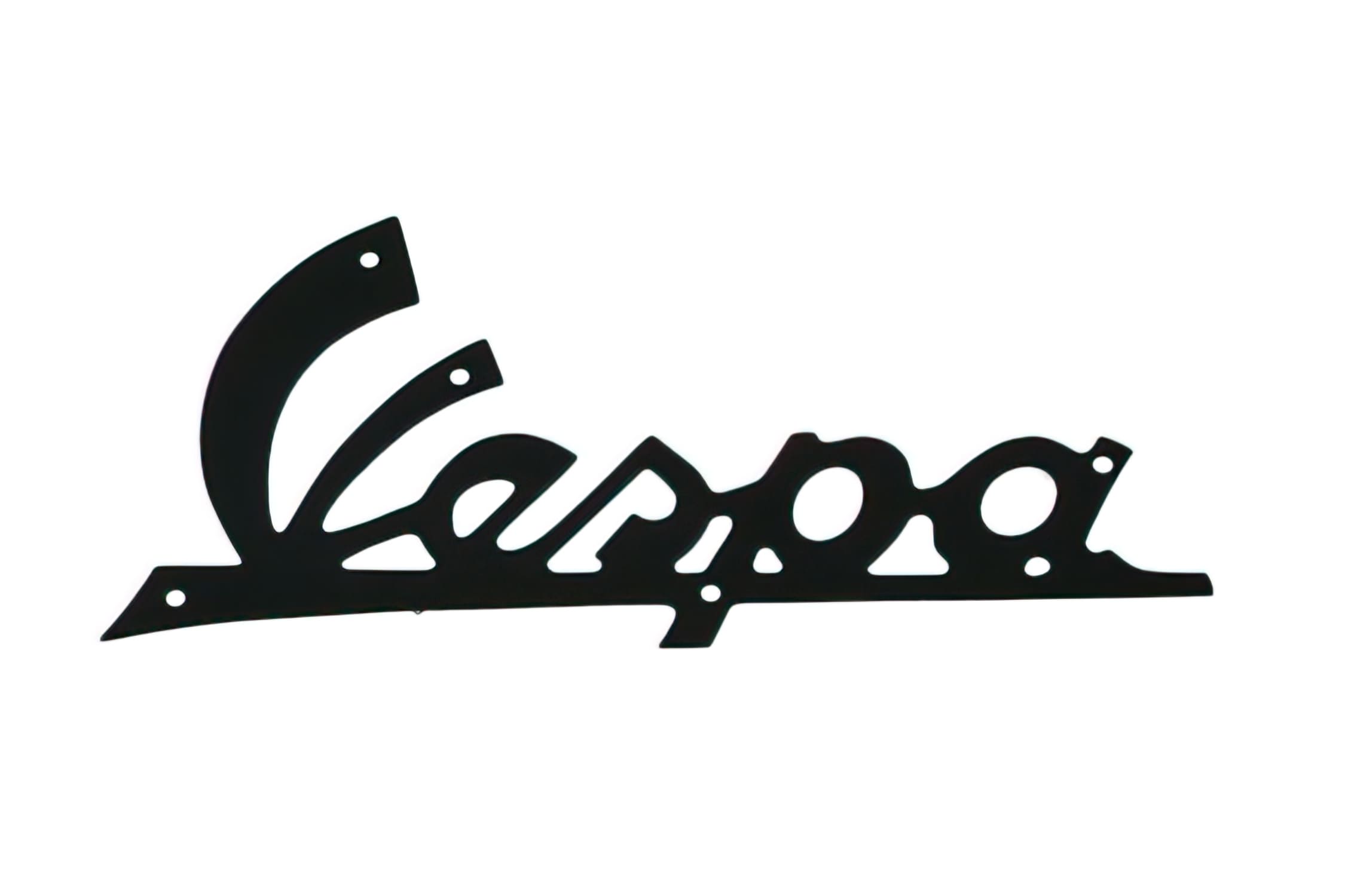 R142720900 Targhetta Vespa, Nero, COD: R142720900