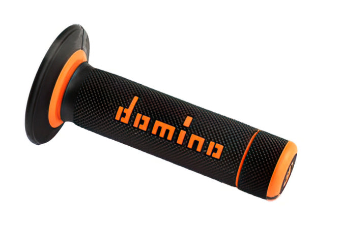 CGN490372 Manopole Cross 2 componenti Domino A020 nero / arancione - Billaricambi SRLS
