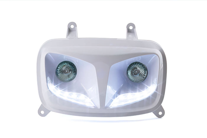 STR-612.33/WH Mascherina Doppiofaro EyeLight bianco Yamaha BW's / Booster dal 2004, COD: STR-612.33/WH
