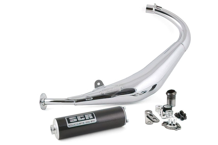 SCR-SM3791CARB Marmitta SCR Corse SM Cromo 50cc, carbonio, Derbi Senda / DRD, COD: SCR-SM3791CARB