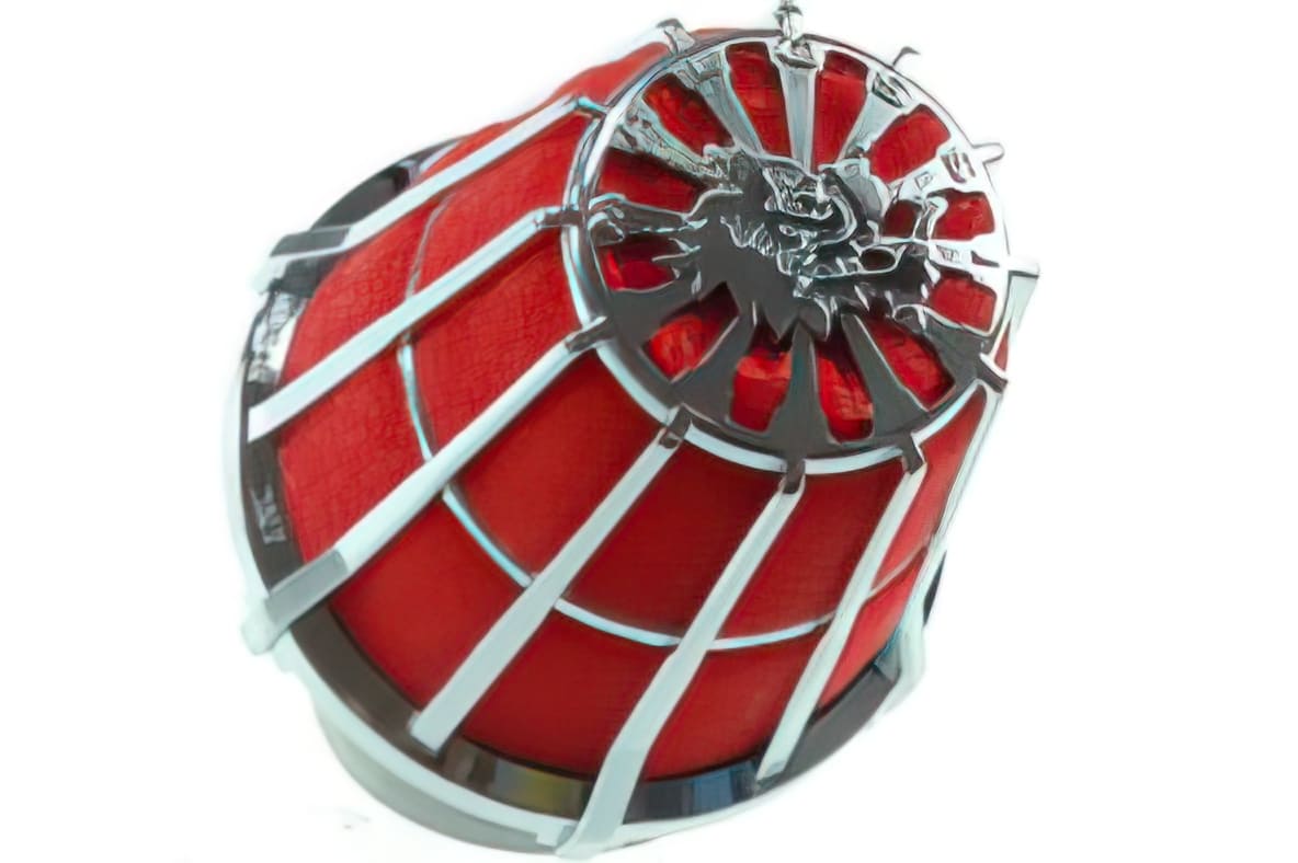 M047593.K0 Filtro Aria Malossi “E5” , rosso/cromo Ø 38mm, COD: M047593.K0