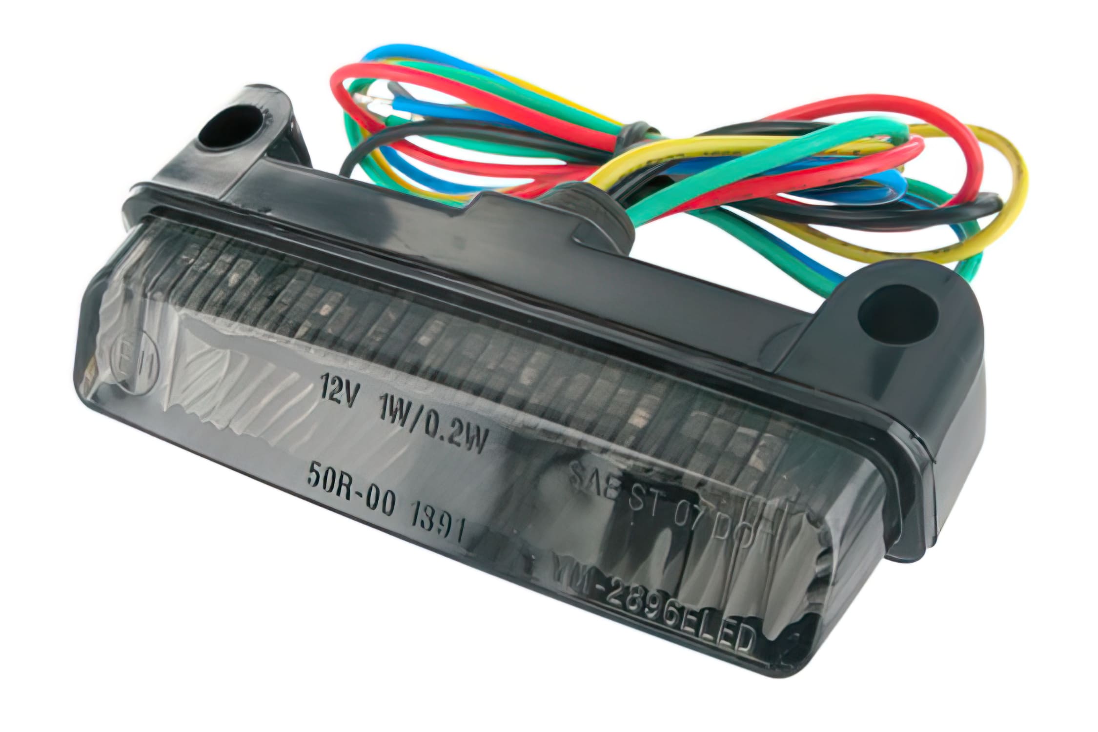 STR-659.22/BK Fanalino Black-Line MINI LED, con Funzione Frecce, universale, 78x16x32mm omologato CE