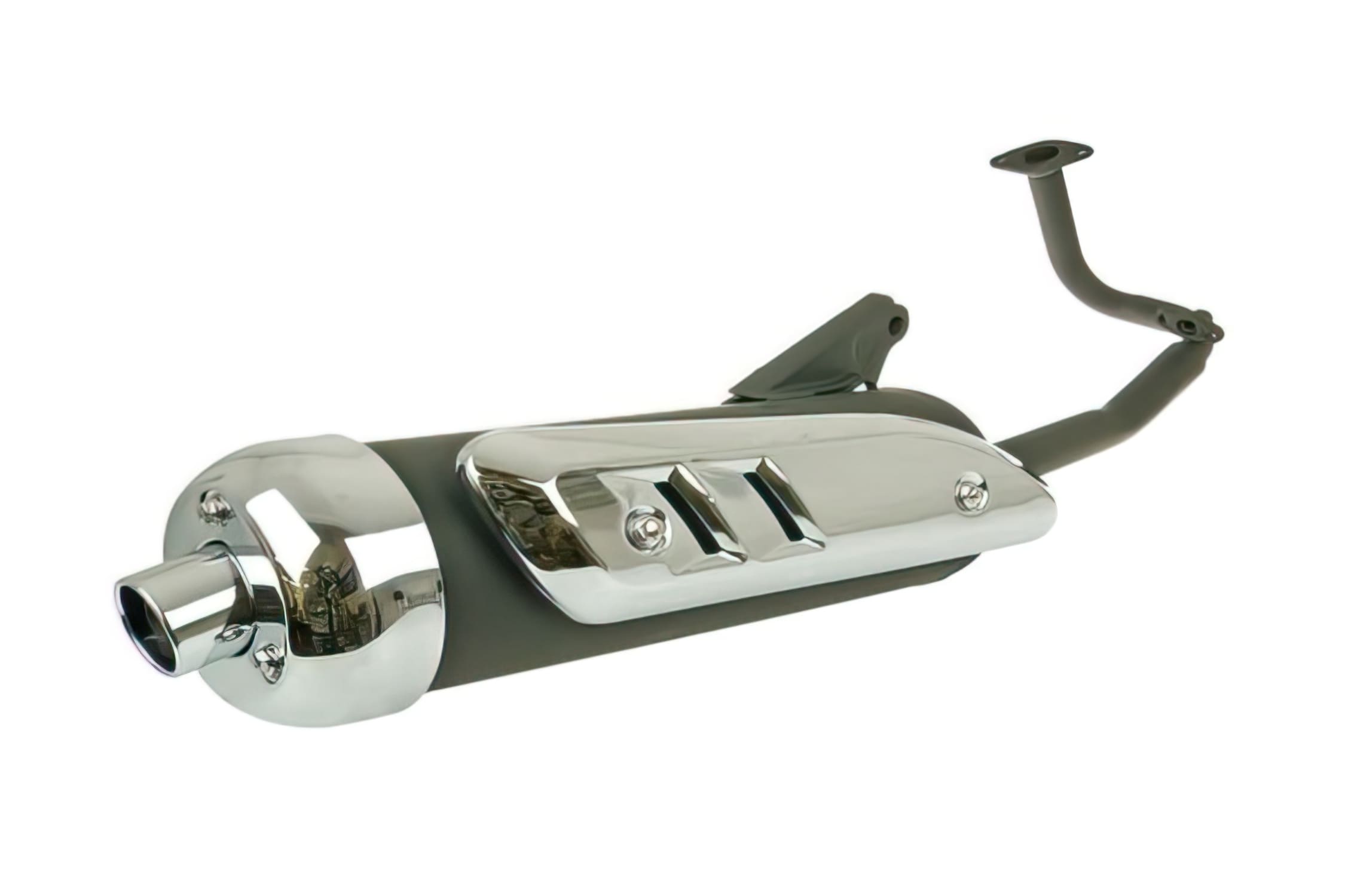 OE-GY6BT15443 Marmitta di ricambio GY6, con sistema aria secondario, 50cc (139QMB/QMA)
