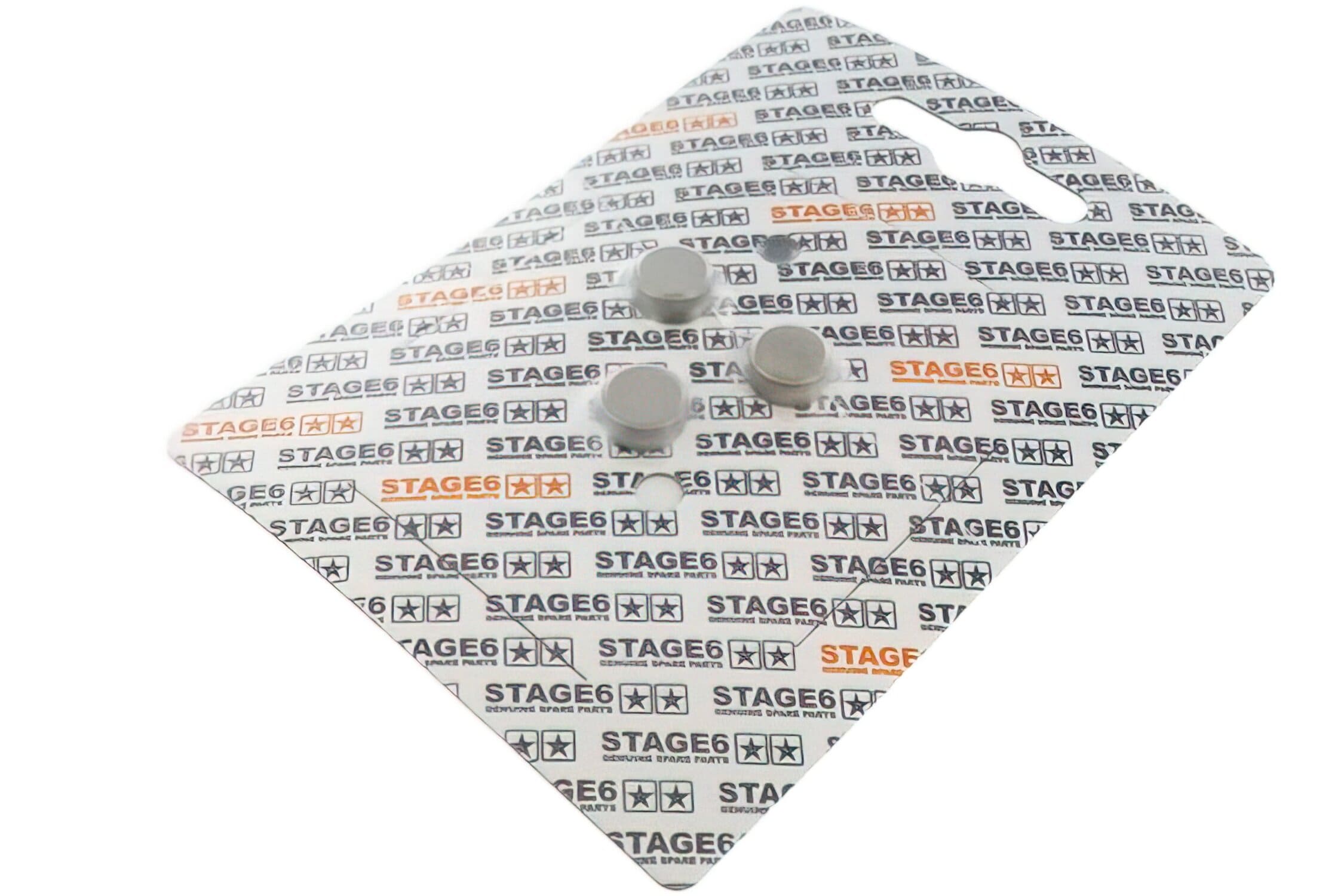 S6-50ET013 Set Pesetti per Frizione Stage6 Torque Control MK2, 3 Pezzi, Tungsteno (pesante) Minarelli / Piaggio / Peugeot, COD: S6-50ET013