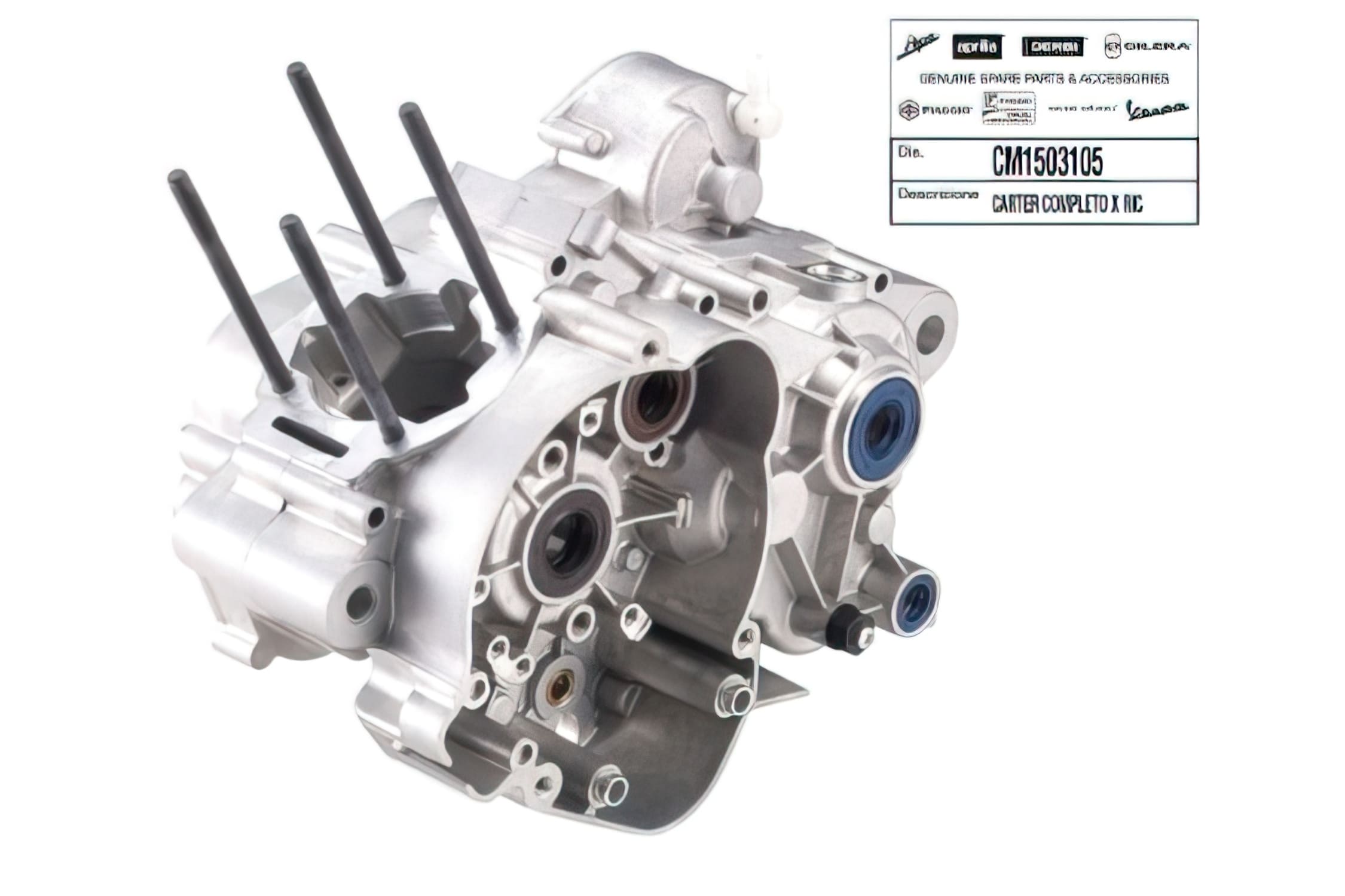 OE-APCM1503105 Carter Motore con Guarnizioni / Viti - ricambio originale Derbi (D50B0) Aprilia RS4