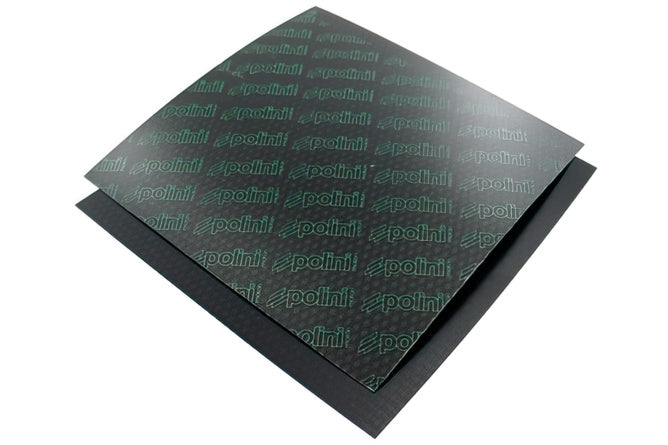 P213.0600 Lastra Lamelle in Fibra di Carbonio, Polini, 110x110 mm, Spessore 0,30 mm, blu