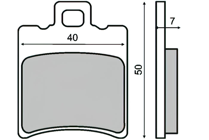 R225100220 Pastiglie freno RMS Yamaha Aerox / BWs