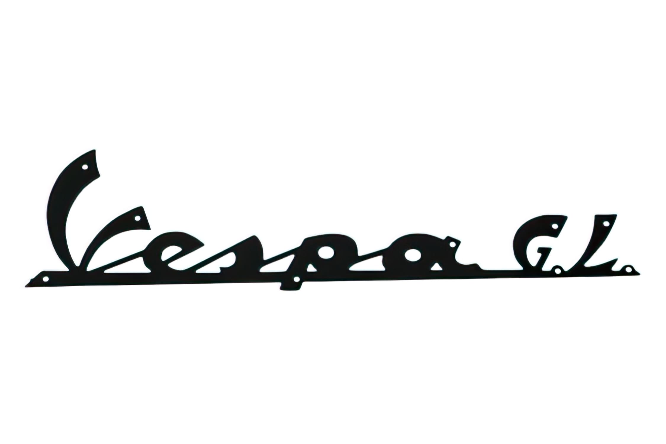 R142720870 Targhetta Vespa GL nero, COD: R142720870