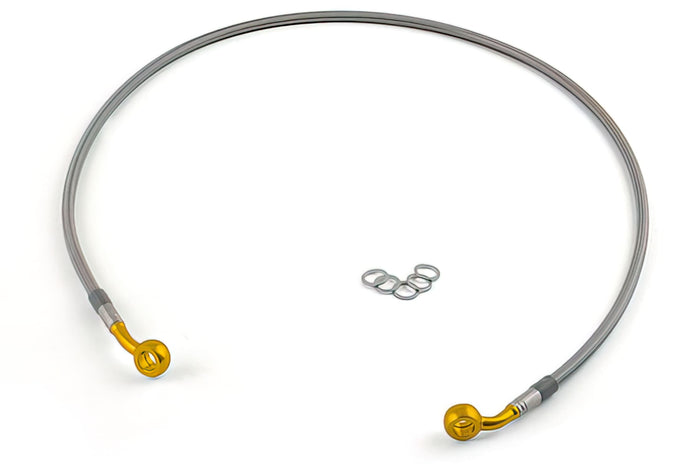 MO-3513124/05 Tubo Freno anteriore, Acciaio Inox, Raccordo oro Motacc MBK Nitro / Aerox, COD: MO-3513124/05