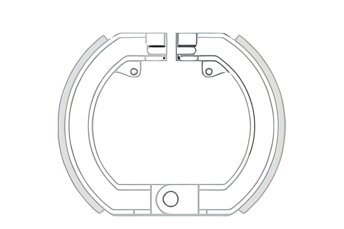 R225120520 Ganasce Freno anteriore RMS Vespa Rally 180 - 200cc (VLB1T-VSB1T-VSC1T-VSE1T), COD: R225120520