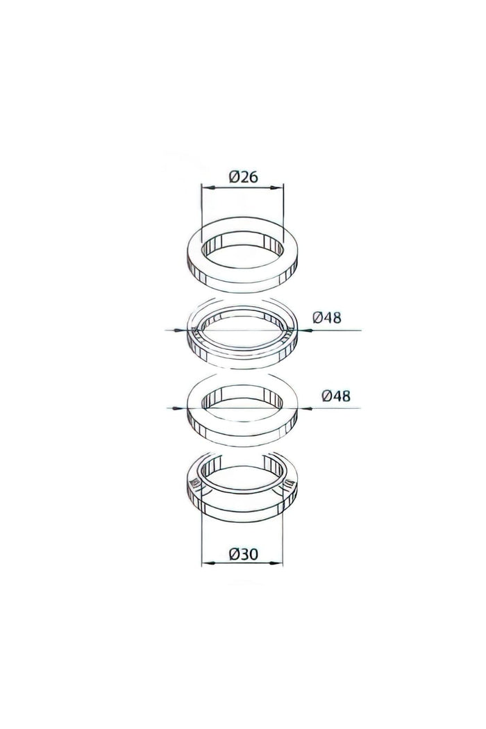 CGN493097 Serie Cuscinetti Sterzo Yamaha TZR / X-Power, COD: CGN493097
