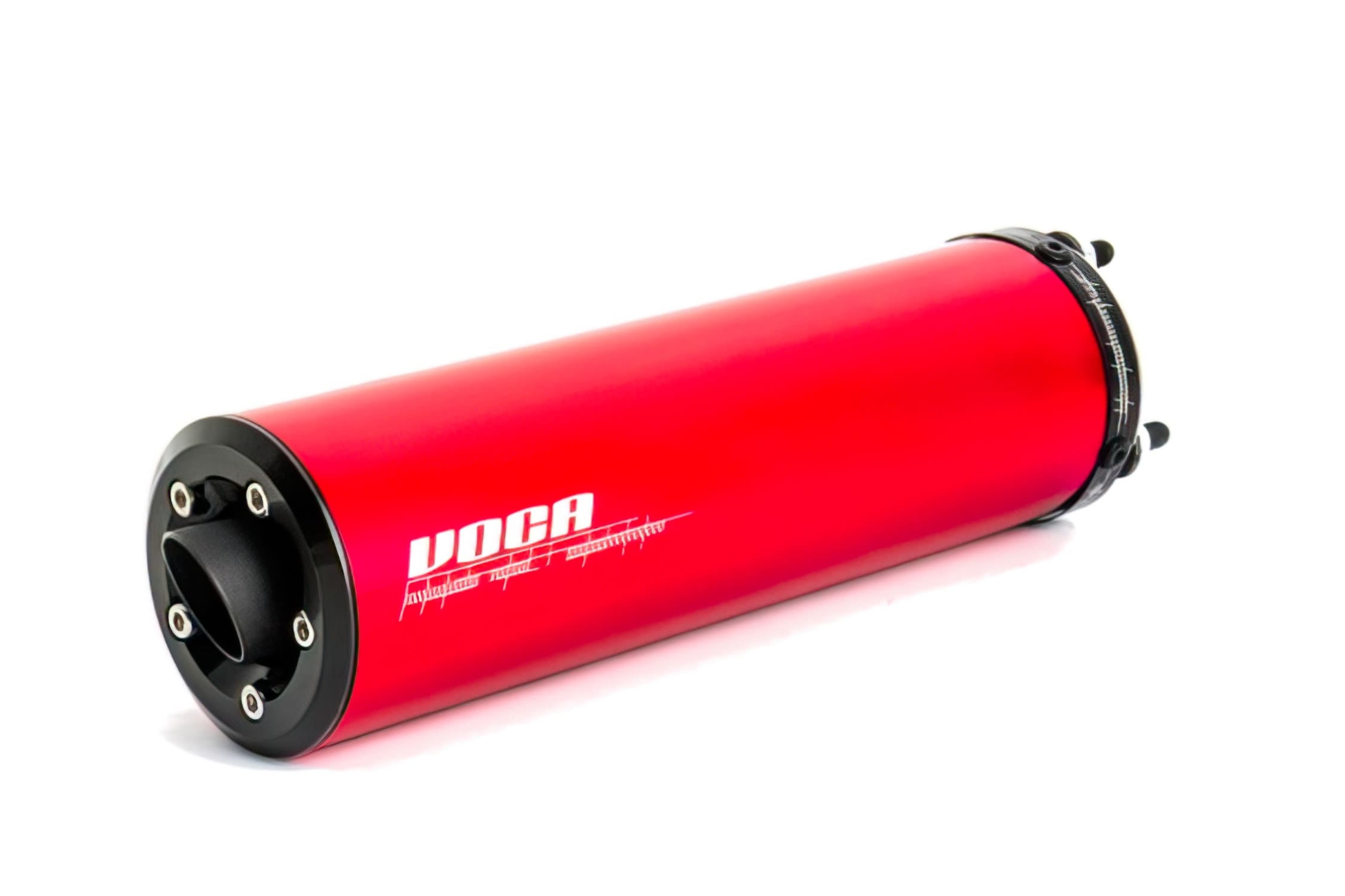 VCR-RD30200.01/RE Silenziatore VOCA Racing, alluminio rosso, 80cc, adatto per SCR, Mk ProRace, MK SP, Barikit BRK, COD: VCR-RD30200.01/RE
