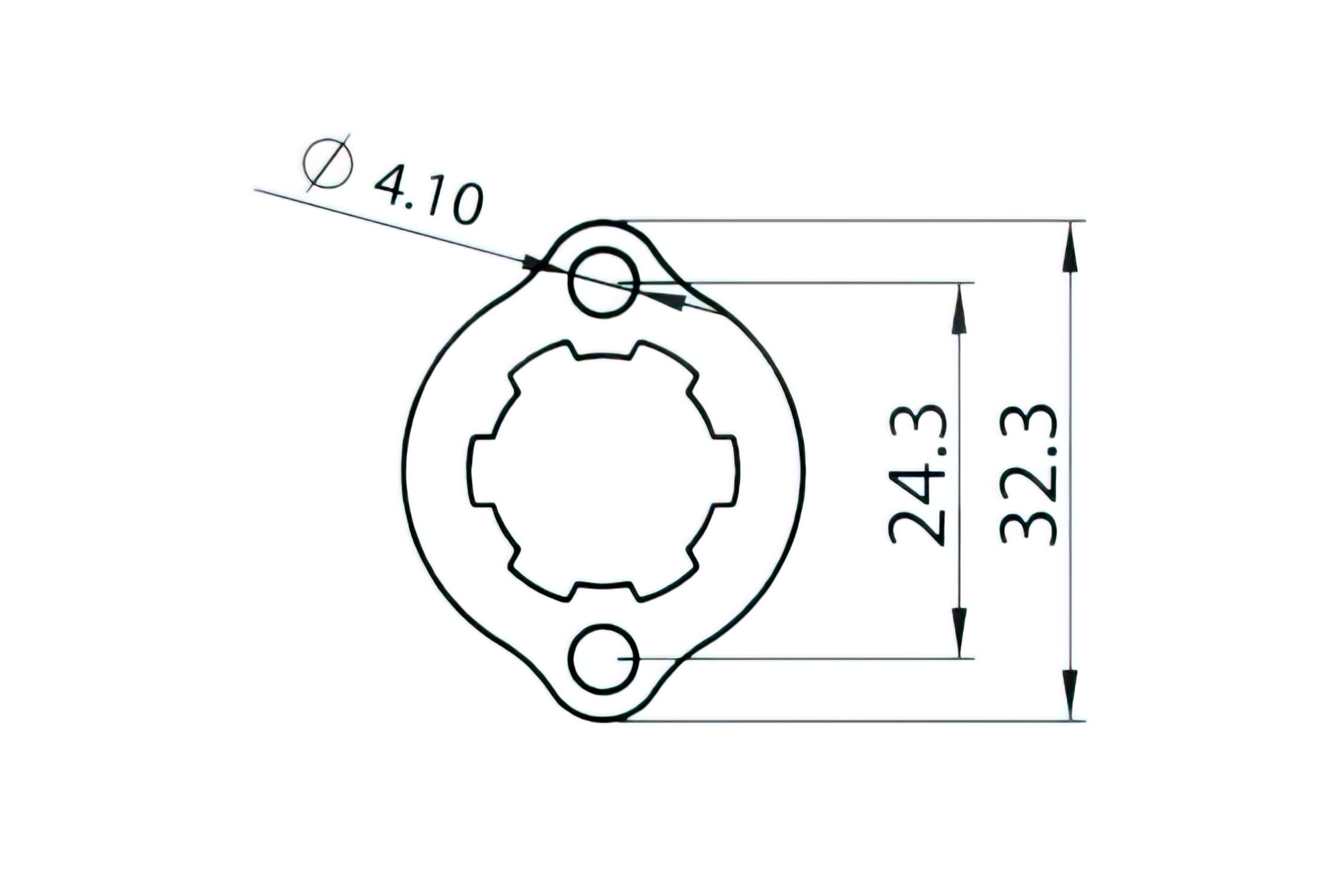 CGN490398 Supporto Pignone 11 Denti speciale Derbi Euro 2 / Euro 3