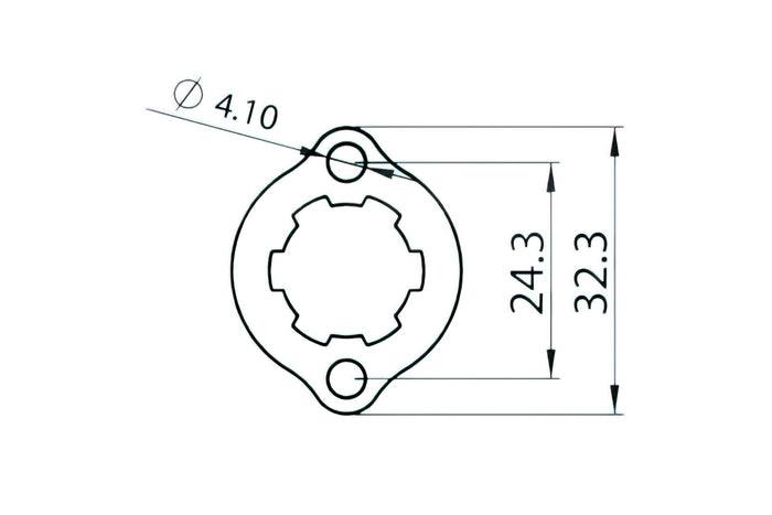 CGN490398 Supporto Pignone 11 Denti speciale Derbi Euro 2 / Euro 3, COD: CGN490398