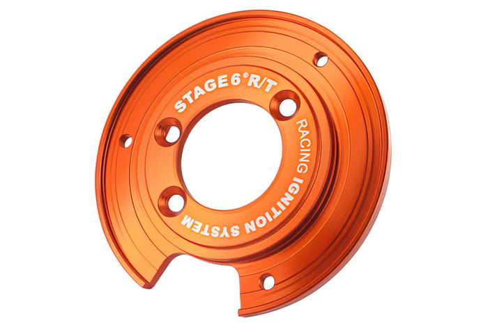 S6-45ET001 Flangia di Fissaggio Statore Stage6 R/T (RACING TEAM) per Accensione a Rotore Interno, Piaggio NRG / Typhoon, COD: S6-45ET001