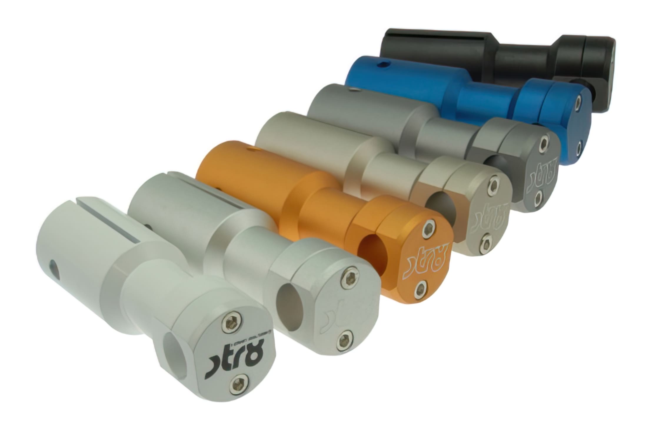 STR-005.03/WH STR8 Mozzo per Manubrio , Peugeot Speedfight / Trekker / Vivacity, bianco, COD: STR-005.03/WH