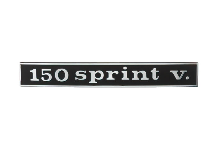 R142720960 Targhetta Vespa Sprint V. 150cc nero/cromato, COD: R142720960