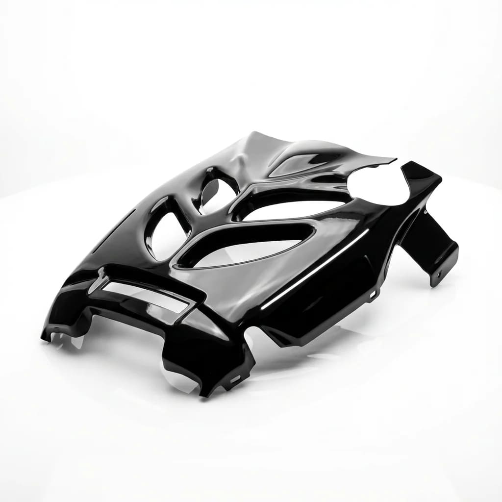 Carénage arrière sous coque passage de roue RPG pour Yamaha Aerox / MBK Nitro (jusqu'à 2013) – ABS noir brillant