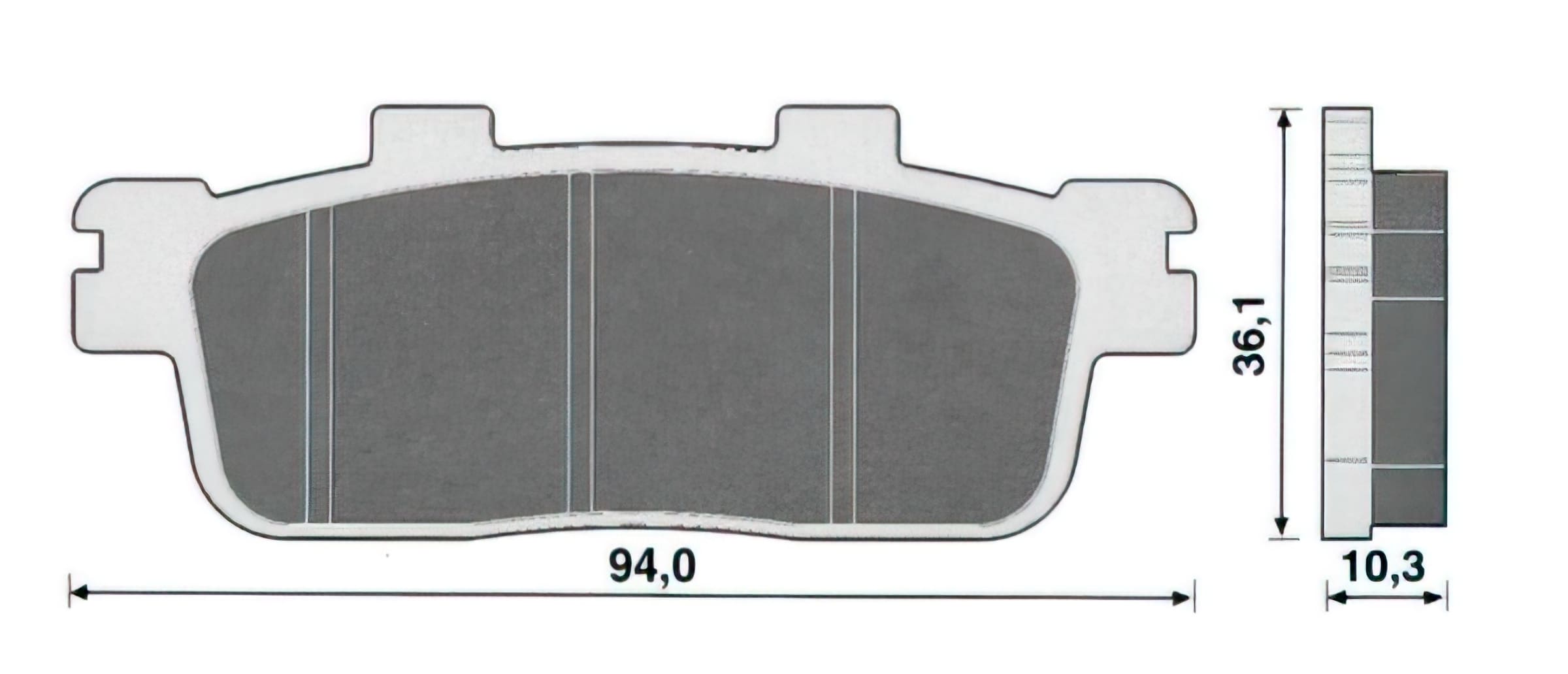 L-SP44138 Pastiglie freno Sym Joy Ride 125 - 200, COD: L-SP44138