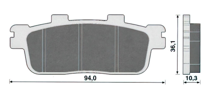 L-SP44138 Pastiglie freno Sym Joy Ride 125 - 200, COD: L-SP44138