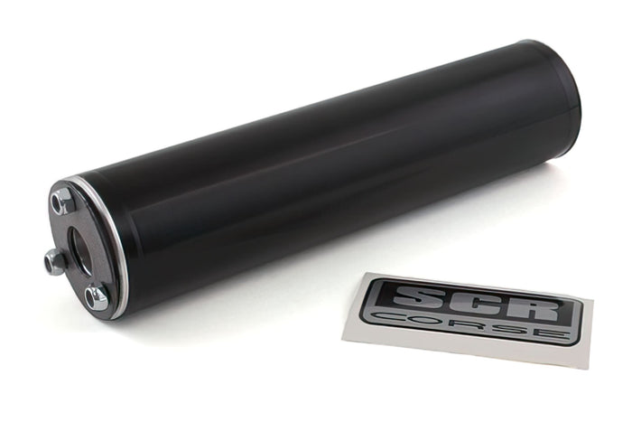 SCR-SIL325B Silenziatore SCR, nero alluminio per SCR GP “SM Cromo” D.60mm / L=240mm, COD: SCR-SIL325B