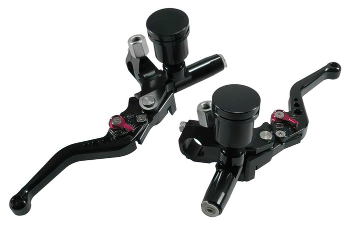L-MTKT0981 Set Pompa Freno / Frizione con leva (x2) MTKT CNC universale nero