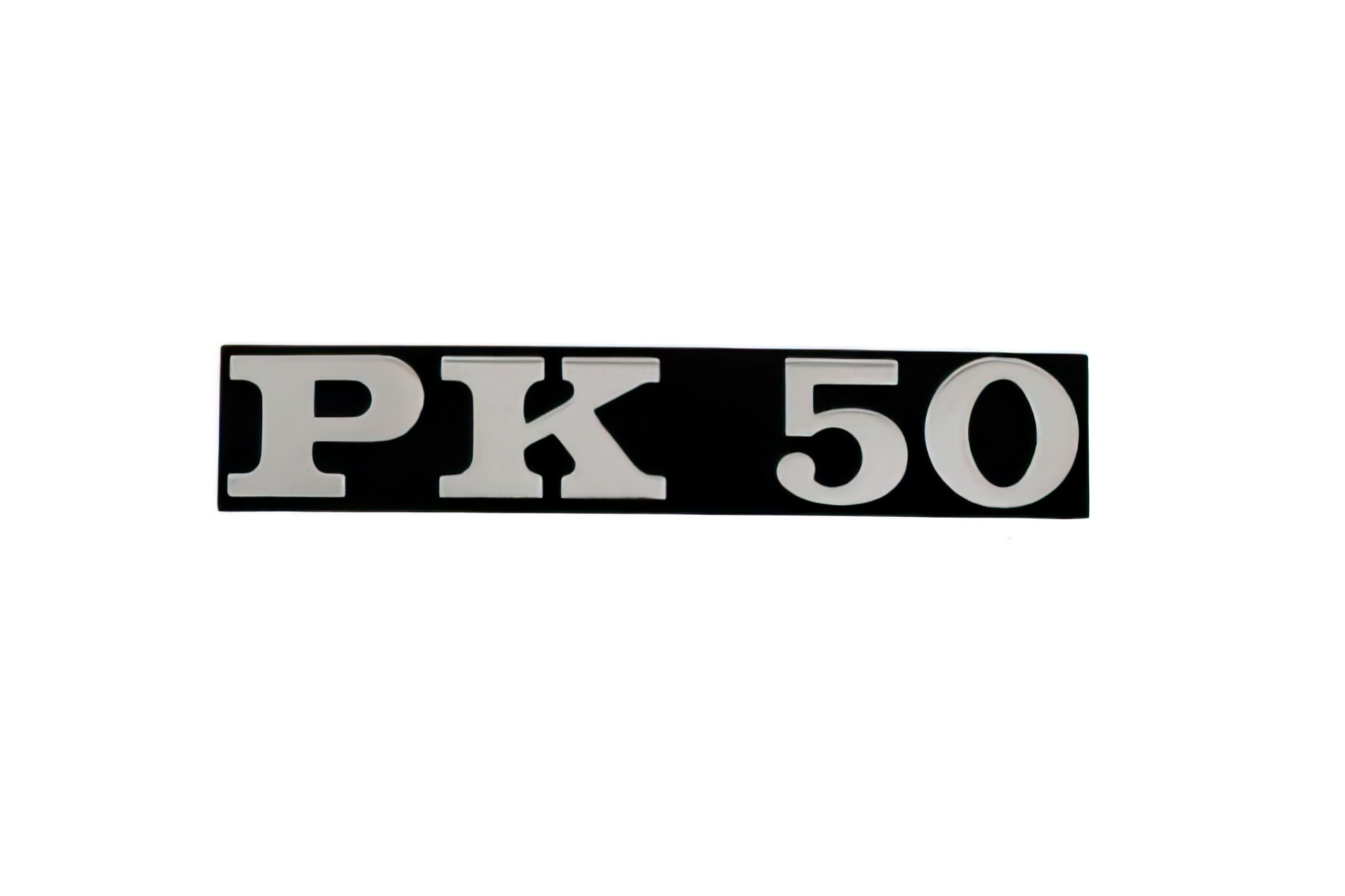 R142720990 Targhetta Vespa PK 50 Nero / cromato, COD: R142720990