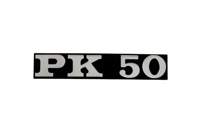 R142720990 Targhetta Vespa PK 50 Nero / cromato, COD: R142720990