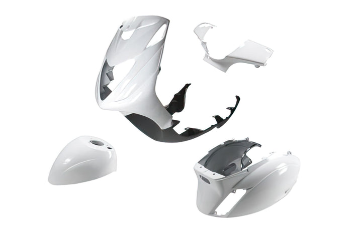 str-998/wh kit carena 6 pezzi bianco piaggio zip 50cc lc sp2, COD: STR-998/WH