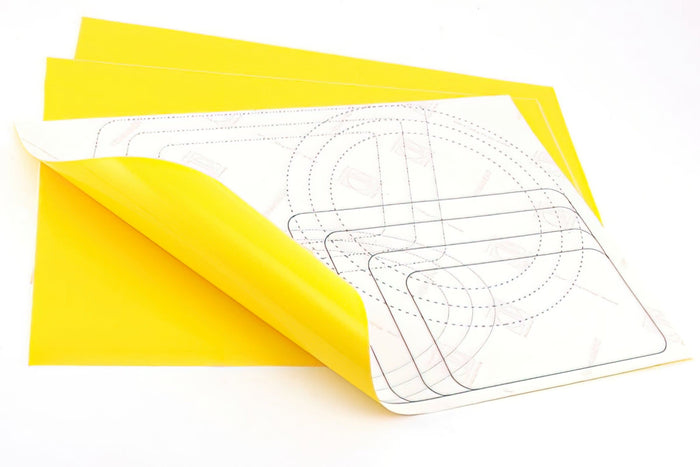 ST-NR80G3 Adesivo Set Numero di Gara - Sfondo, universale, Giallo, COD: ST-NR80G3