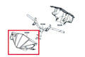 53205-LGB5-E10-NEP Coprimanubrio anteriore - ricambio originale Kymco Agility RS 50cc, COD: 53205-LGB5-E10-NEP