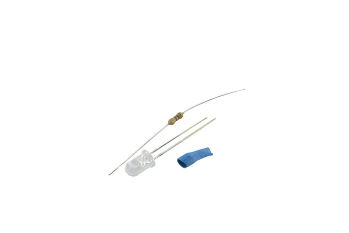 DS-10 LED 2200mcd, 3,6 V, 0,02A, 32ĝ, 5mm, blu
