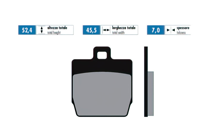 P174.0016 Pastiglie freno Polini Original Yamaha Aerox (posteriore) / Slider (anteriore), COD: P174.0016