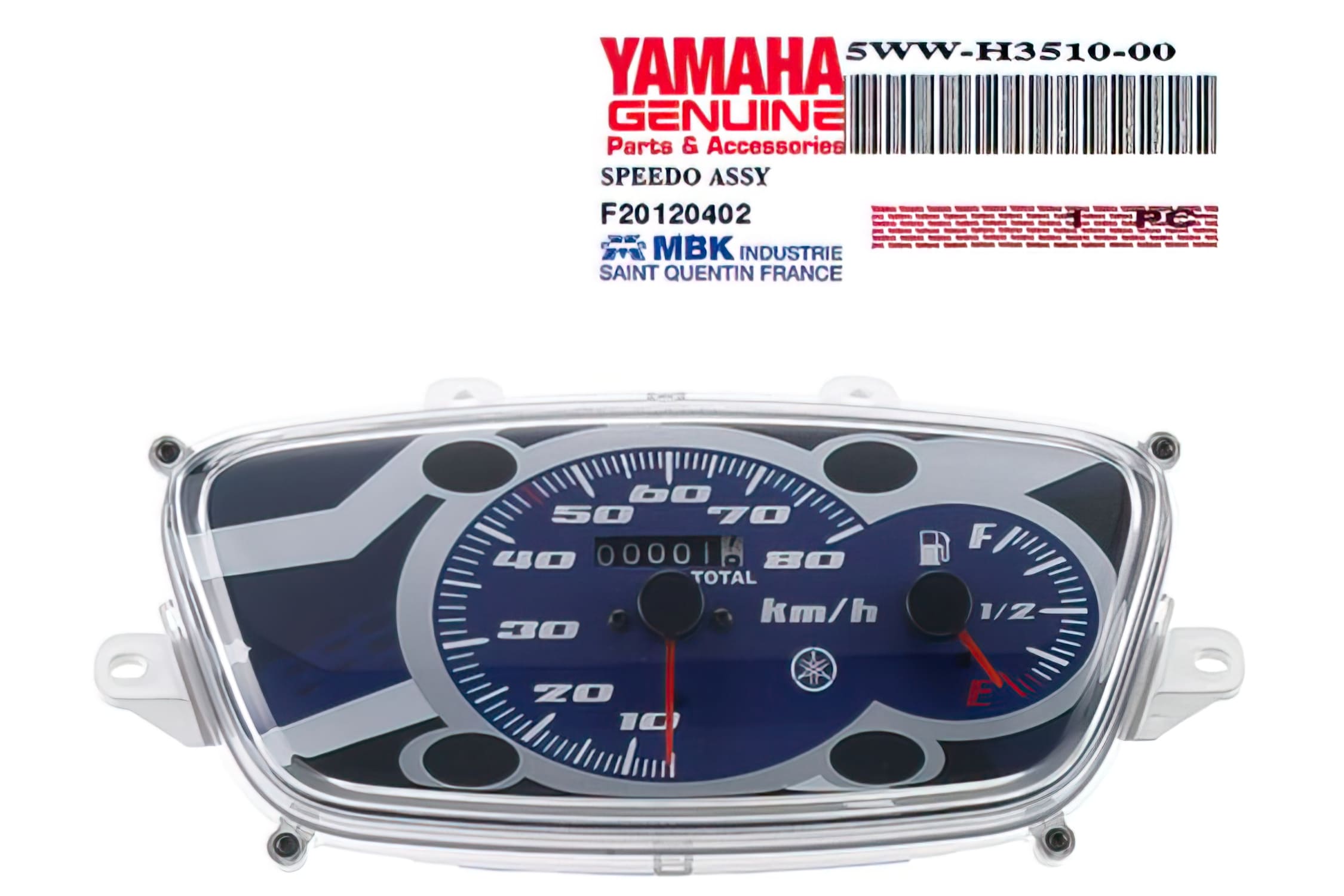 OE-MAL5WWH351000 Contachilometri ricambio originale MBK Booster / BW's dopo 2004, COD: OE-MAL5WWH351000