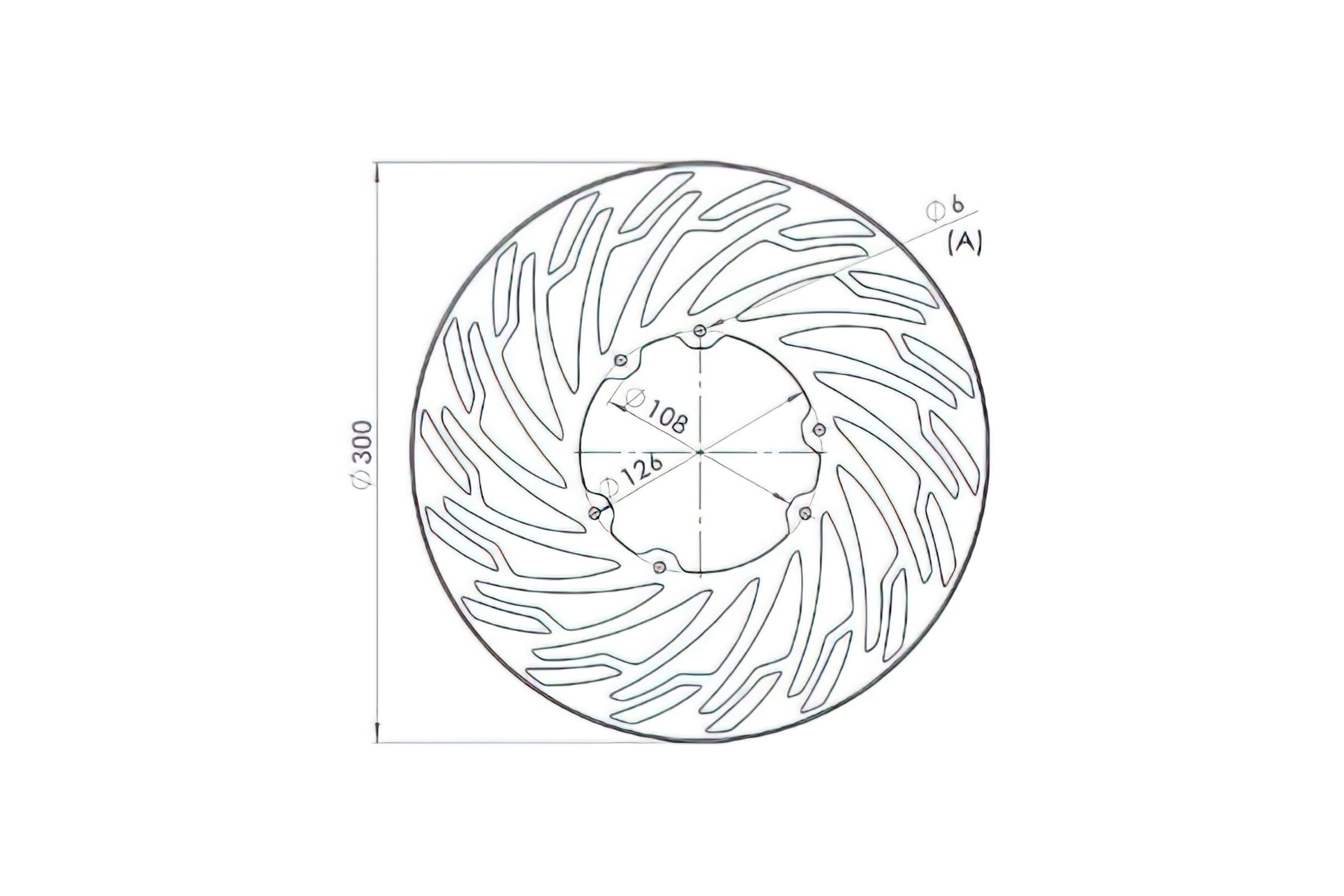 CGN483293 Disco Freno anteriore 300mm NG Brake Disc Derbi DRD Pro / SM, COD: CGN483293