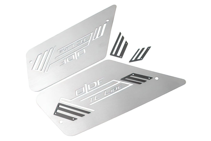 ODF-13514-TC Pedana Poggiapiedi ODF TC-Line, Acciaio Inox spazzolato, Cpi Hussar/Olliver, Keeway RX8/RY8